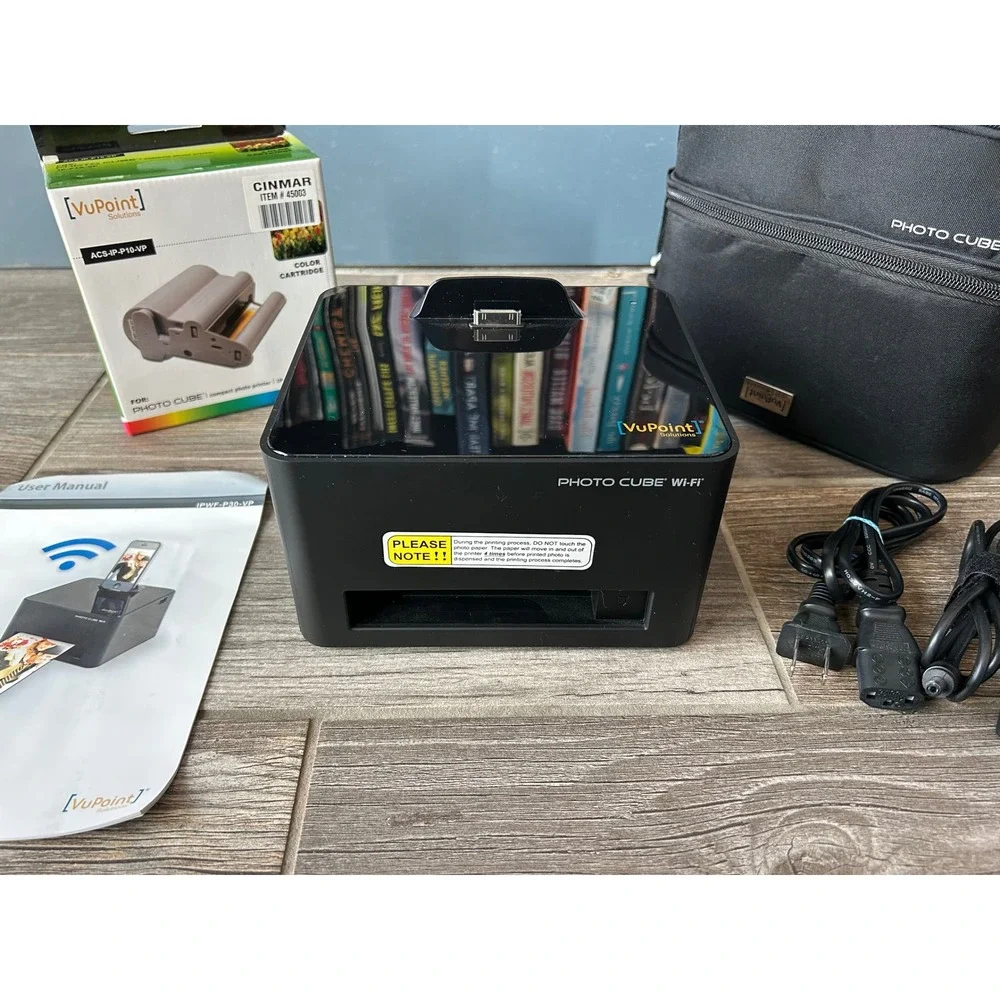VuPoint Photo Cube WiFi Instant Photo Printer‎ - Complete Kit sealed ink & paper